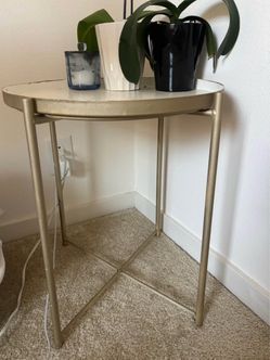 IKEA GLADO TRAY TABLE PAINTED GOLD