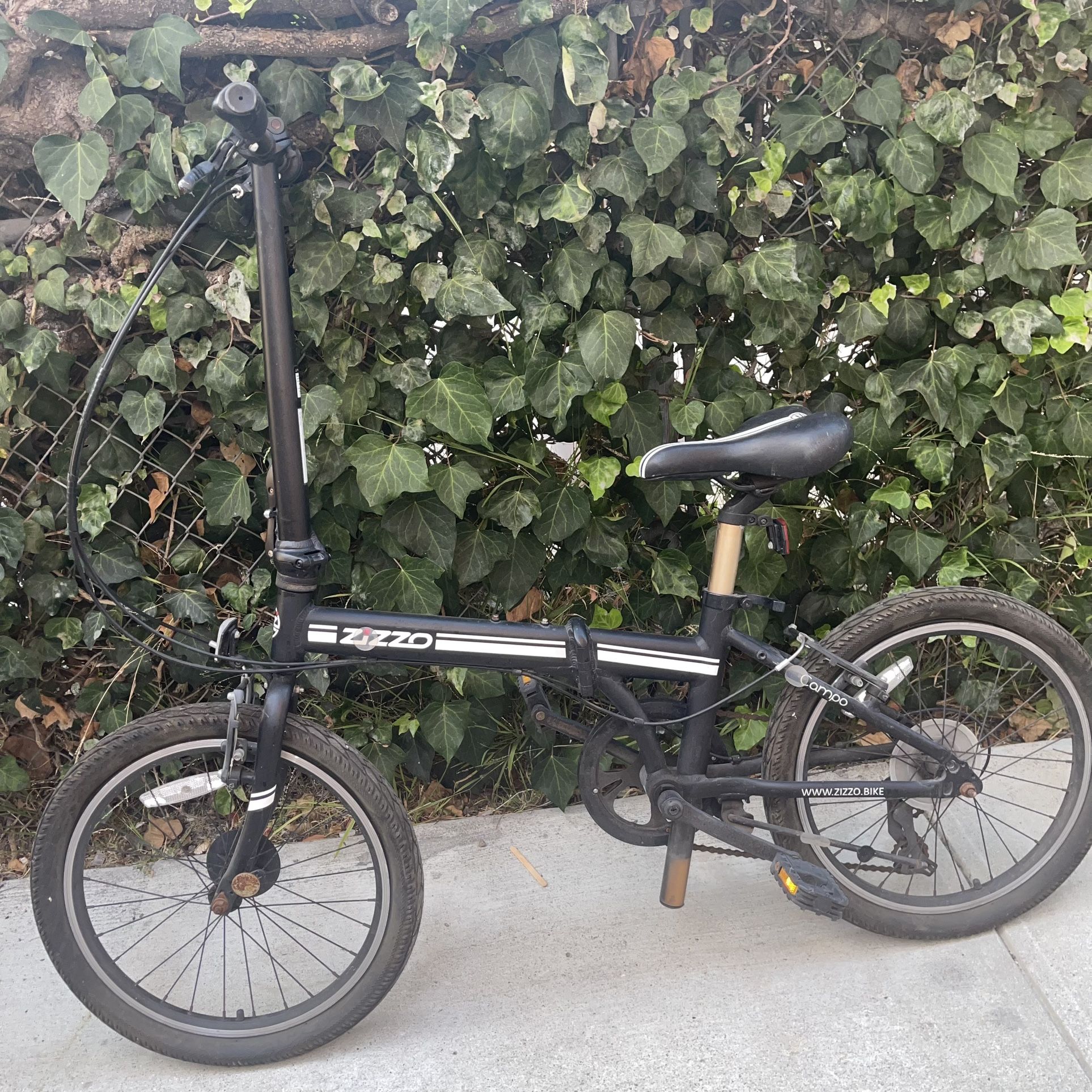 ZiZZO 20-inch Light Weight Folding Bike (Black)