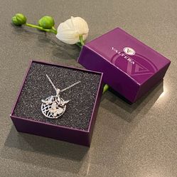 Sterling Silver,  Zirconia Necklace.