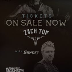 Zach Top Concert Tickets Birds Nest