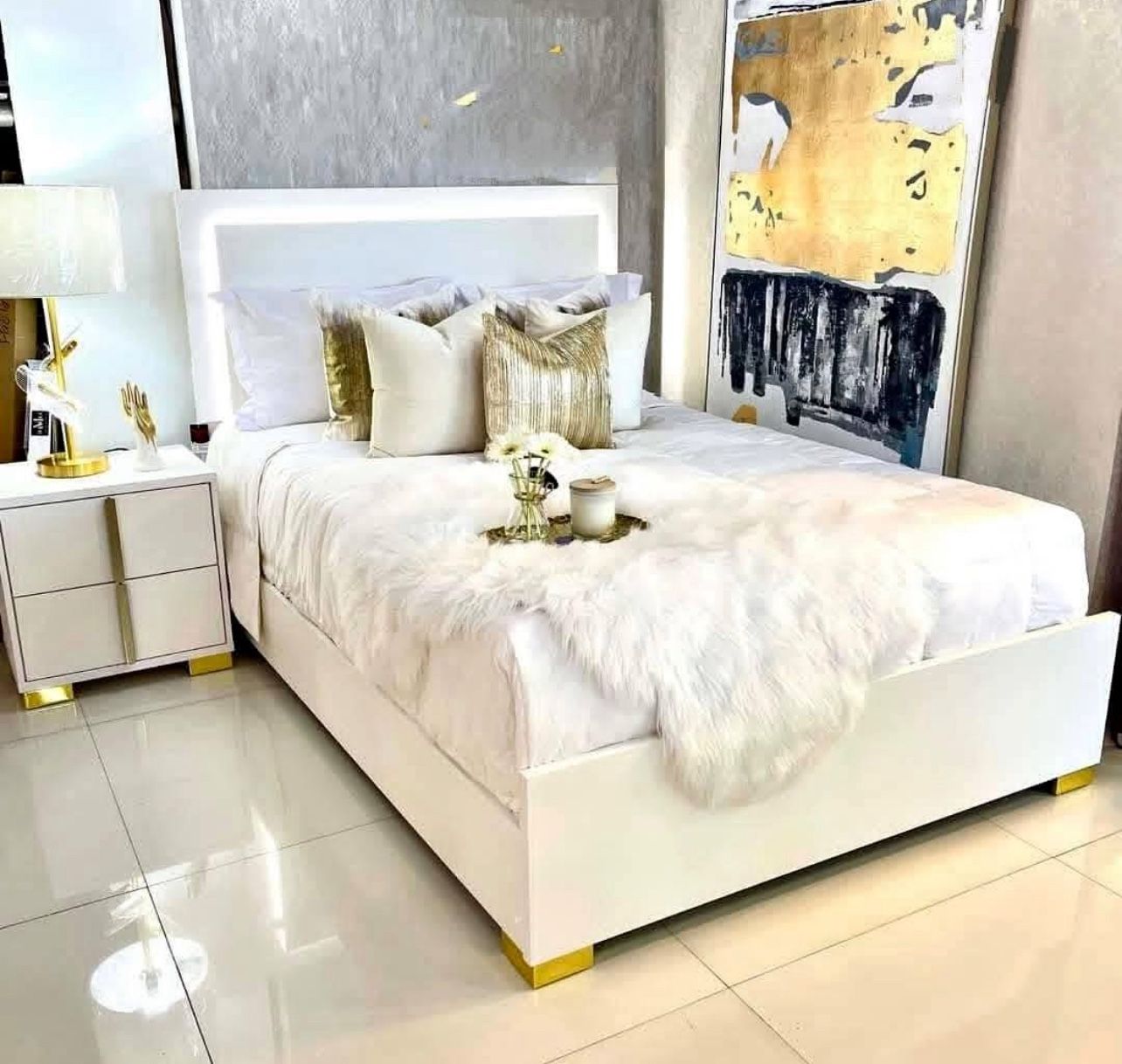 New 4pc Bedroom Set In Box 📦 Buy Now Pay Later $39 Down No Credit Needed 