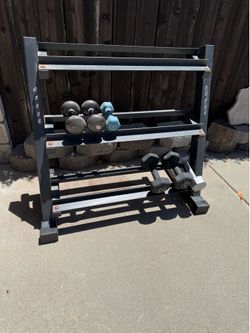 Dumbbell weight rack