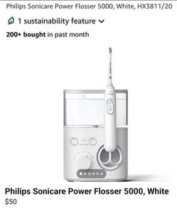 Philips Sonicare Power Flosser 5000, White ( Brand New, Never Used ) For $35