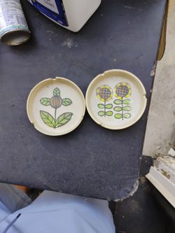 Vintage Otagiri Stoneware Ashtray/1970s Pottery Ashtray Trinket Dish