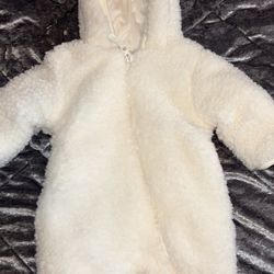 White Winter Onesie