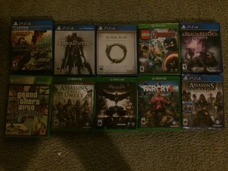 Xbox 1 and PS4 games