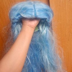 Disney's Zombies Addison blue halloween   wig.