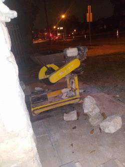 Target 14 inch masonry saw w/ Honda engune