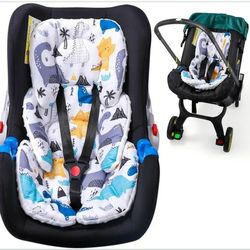 Infant Car Seat Insert 2-in-1 Reversible Baby Car Seat Cushion