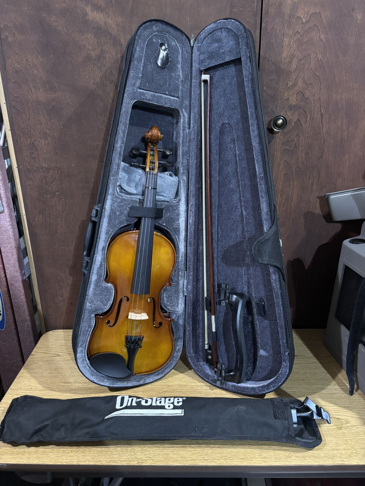 *USED Stagg Violin 3/4 w/ Music Holder Stand
