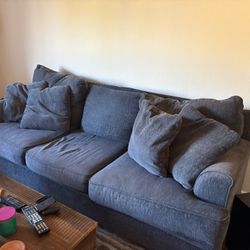 Dark Blue Couch And Loveseat