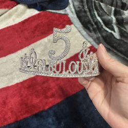 Fabulous 5 Birthday Crown 