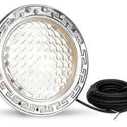 SOLAR SPORTS LED Pool Light, 10 Inch With 100FT Cord, Underwater Swimming Light for Inground Pools, Suitable for 10 Inch Wet Niche, Input AC120V, 35W,