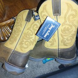 Size 10 steel toe cowboy boots