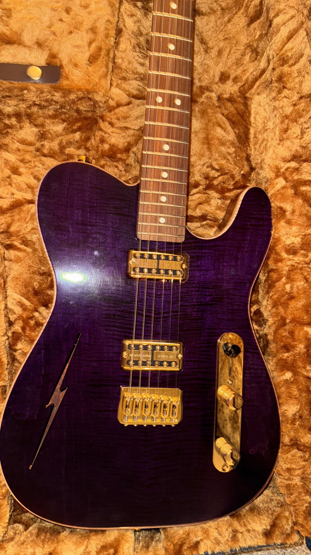 Fender/Holy Grail Custom Telecaster 2024 - Deep Purple Flame Top (Nitro)