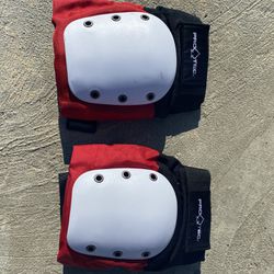 Pro Tec Skateboard Street Knee Pads Red/White/Black 