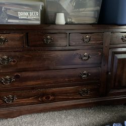 Antique All Wood Dresser