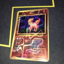 Pokemon Ponyta Sticker Card Japanese Vending Machine