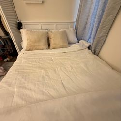 Full sized Bed frame, Headboard & Mattress
