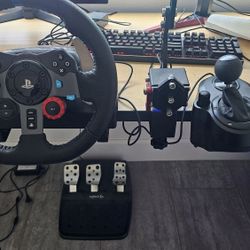 G923 Wheel, Handbrake,  Pedals,  And Shifter For Sale