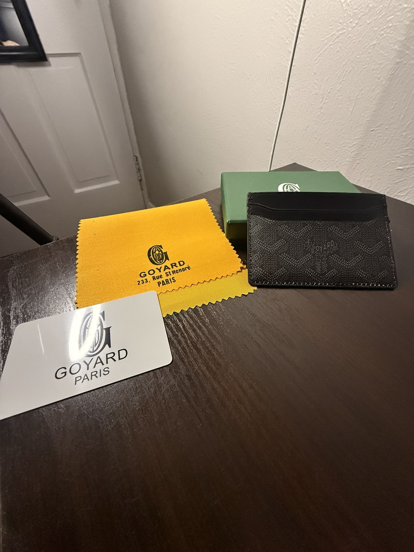 Goyard Card Holder - Black