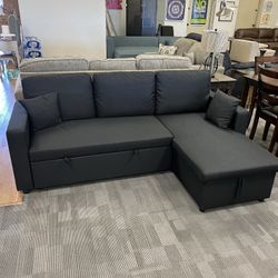 Black Sleeper Sofa 