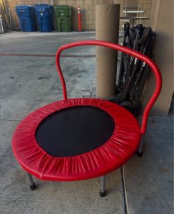 Mini Rebounder Trampoline with Handle Bar