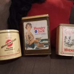 Vintage Tins Set Of 3