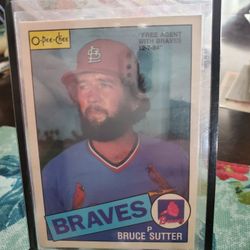 Atlanta Braves Bruce Sutter Baseball Cards 