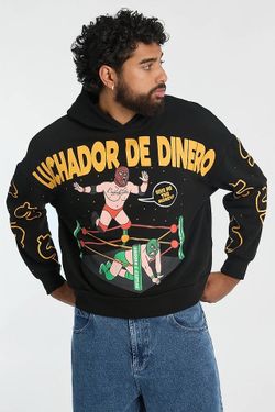 MENS CROOKS & CASTLES LUCHADOR HOODIE Size Small