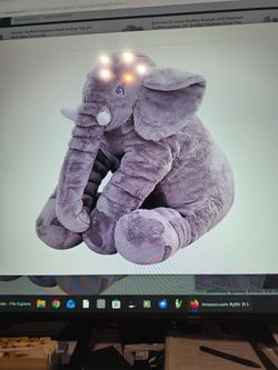 31 inch gray elephant