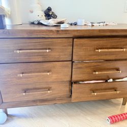 Brown Wood Dresser