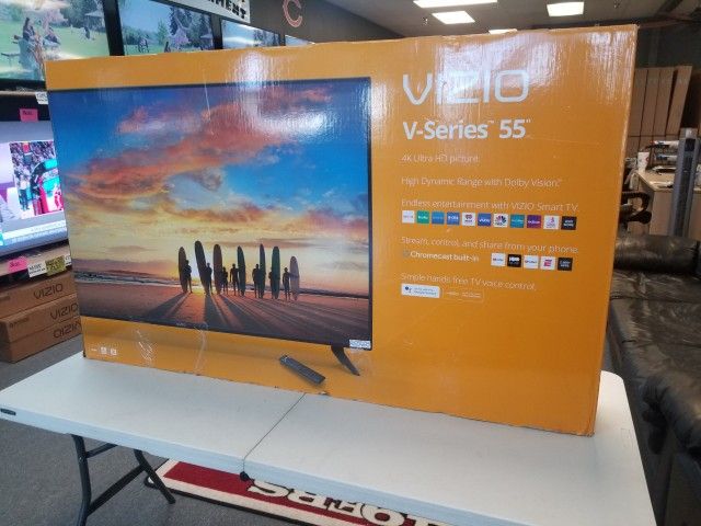 VIZIO 55 INCH UHD TV'S IN STOCK BLUETOOTH VOICE SEARCH AIR PLAY W/WARRANTY - PAYMENT OPTIONS