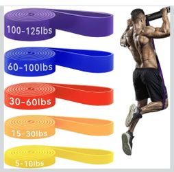 HAPBEAR Set of 5 - Workout Bands for Working Out,