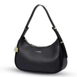 Small Black Shoulder Bags for Women Cute Hobo Tote Handbag