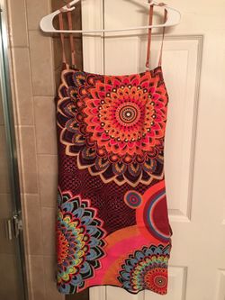 Fashion brand colorful dress size XL