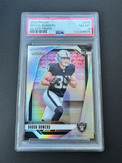 Las Vegas Raiders Brock Bowers Rookie Card Slab Lot – PSA & CGC