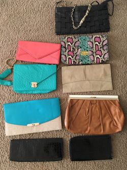 9 occasional bags/clutches