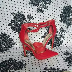 Shoe Republic red patent leather heels