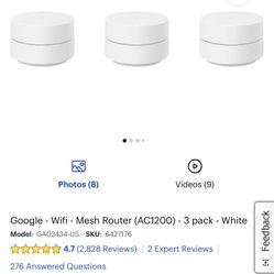 Google Mesh Wi-Fi System 