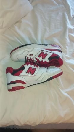 New Balance 550 White Red Sneakers