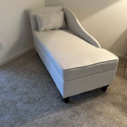 Chaise Lounge Chair.  Storage Compartment. Mint Condition, Like New, Never Used.. 