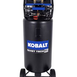 Kobalt Quite Tech 26-Gallons Portable Electric 150 PSI Vertical Air Compressor New Scratch and Dent
