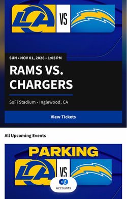 NFL Rams vs. Chargers Ticket – Nov 1, 2026