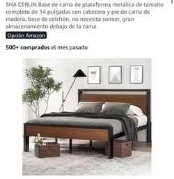Base de cama de metal full