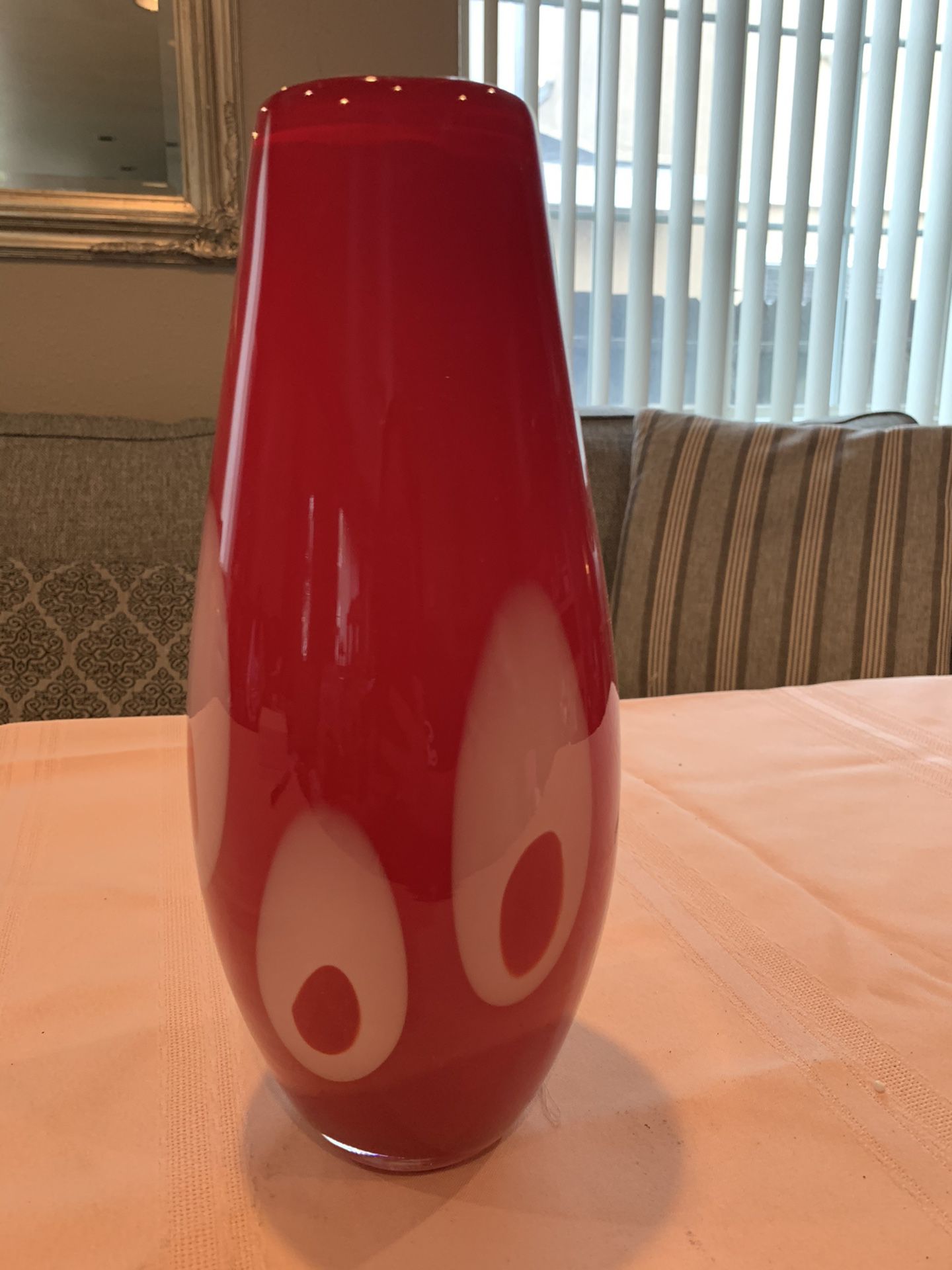 Home Interiors Red decorative vase brand new
