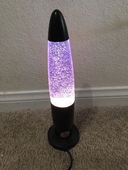 Silver Glitter Lava Lamp
