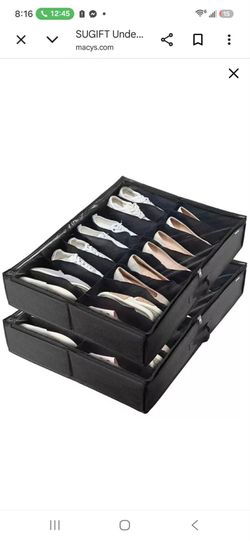 SUGIFT Under-Bed Shoe Storage Organizer Set