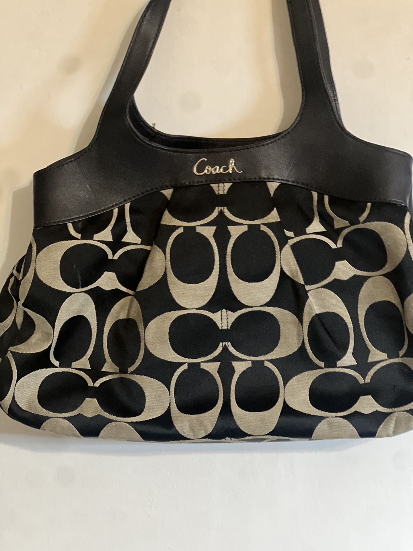 Coach black And Tan Bag