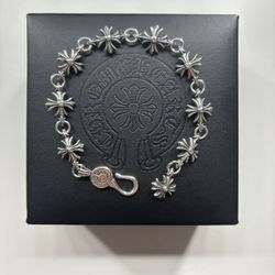 chrome heart STYLE cross bracelet 17 cm